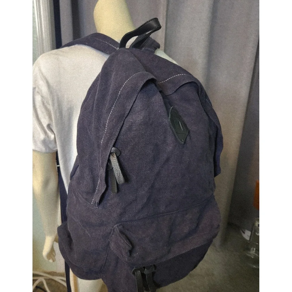 Y's Yohji Yamamoto Slouchy Washed Linen Backpack YX-116-330 Luxury Japan 21